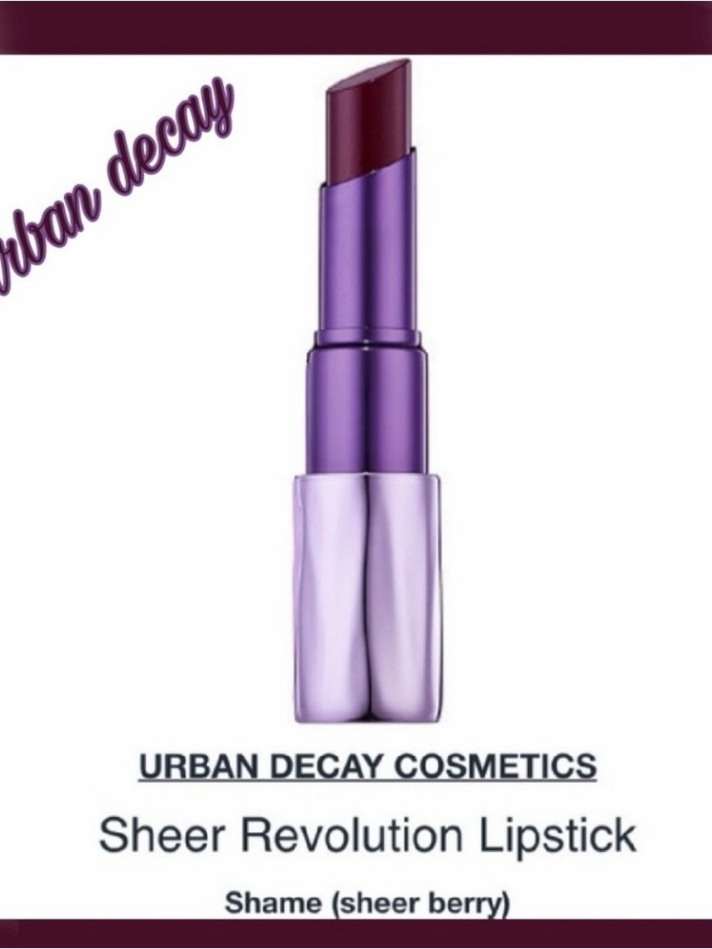 Urban Decay Sheer Revolution Lipstick - Berry Plum